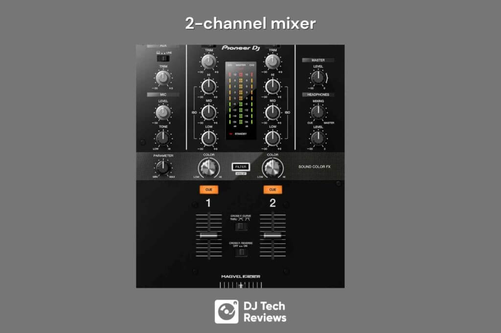 2 channel dj mixer 