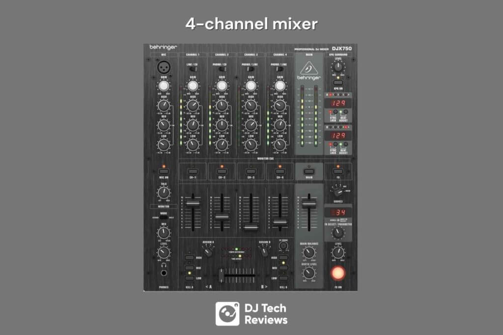 4 channel dj mixer behringer