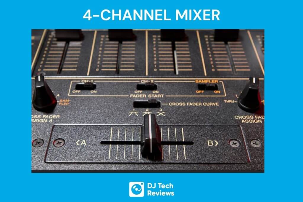 crossfader 4 channel mixer