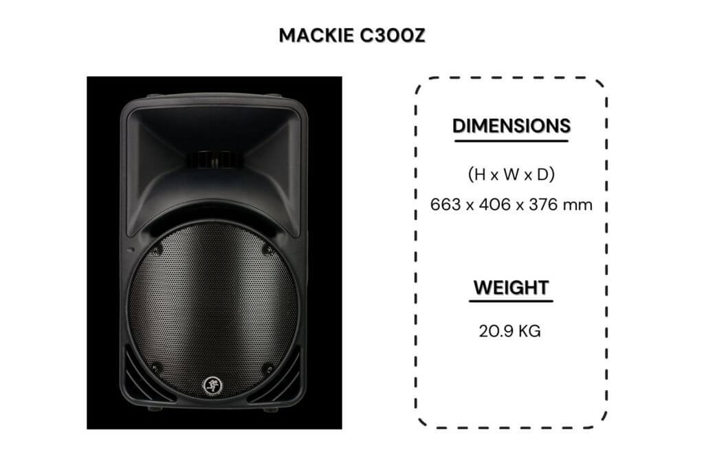 mackie c300z review dimensions