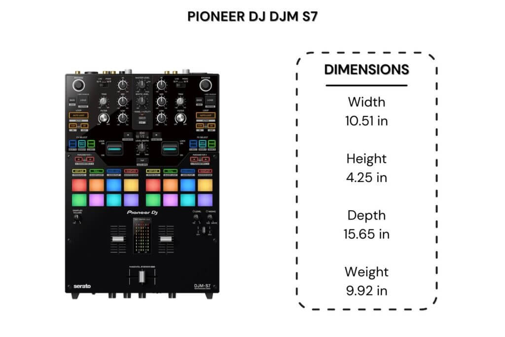 pioneer djm s7 dimensions