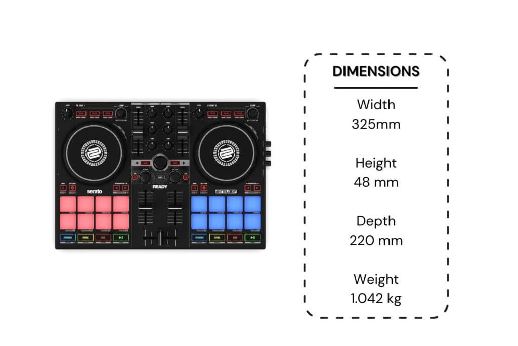 reloop ready controller dimensions