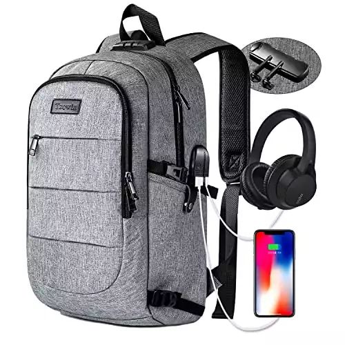  Jetpack Slim Backpack for DVS, Mobile, or Club DJ Gig Set, Bag  Carry Laptop, Stand, Tablet, Headphone, Vinyl Records, USB Mobile Devices,  Needle Case, Cables, Microphone & More. TSA Compliant (Black) 