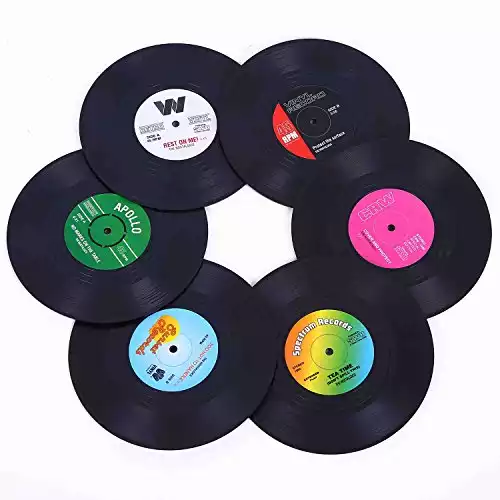 Retro Vinyl Record Drinks Coaster