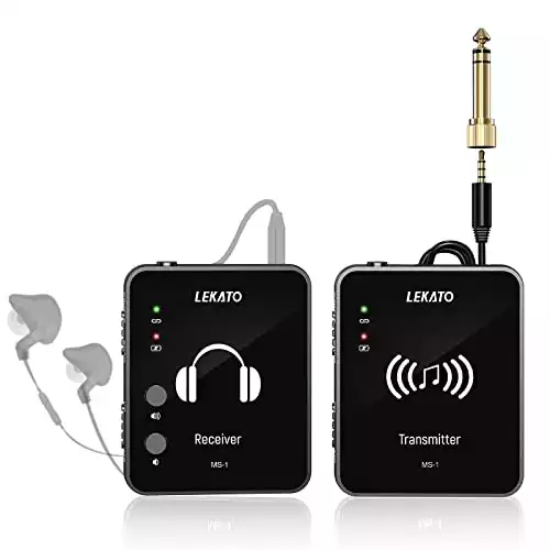LEKATO MS-1 Wireless in-Ear Monitor System 2.4G Stereo IEM System