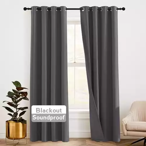 RYB HOME Soundproof Curtains