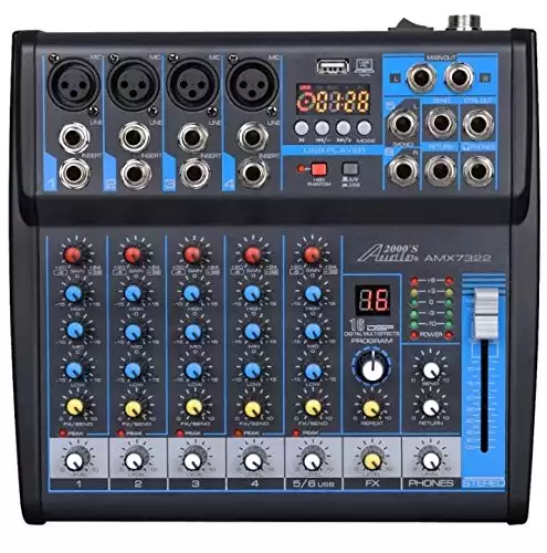 Audio2000'S AMX7322 DJ Mixer